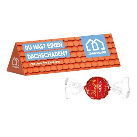 Werbeprisma Lindt mit Logo