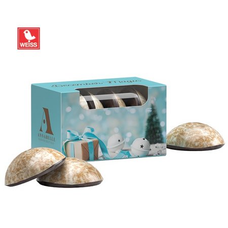 Lebkuchen Mini 4er Werbebox mit Logo