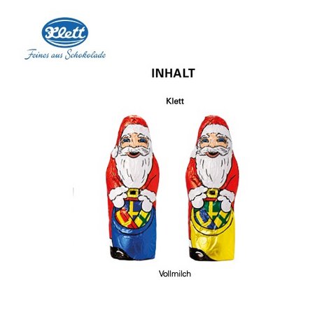 Inhalt Klett Weihnachtsmann 15g mit Logo