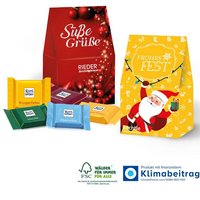 Präsent Christmas Minis Ritter Sport Schokotäfelchen mit eigenem Logo