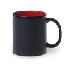 Keramikbecher Tomek Supreme schwarz/rot mit eigener Werbung