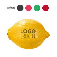 LogoZitrone mit Werbedruck und Logo