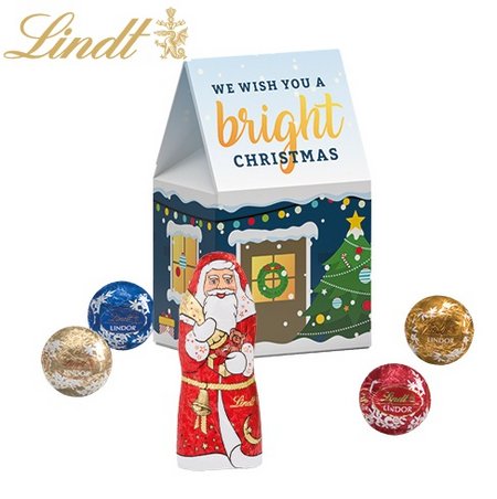 Standbodenbox Lindt Weihnachten mit Logo