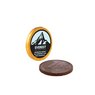 Kleine Schokoladen-Münze mit Werbedruck