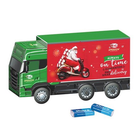 Adventskalender LKW share Schokolade mit Logo