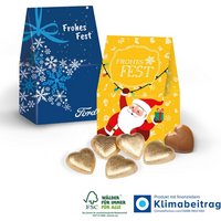 Präsent Christmas Minis Schokoladenherzen von Lindt mit eigenem Logo