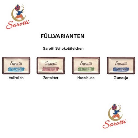 Füllvarianten Tower Adventskalender Sarotti mit Logo