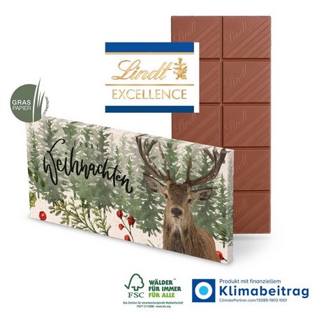 Schokoladentafel Excellence von Lindt mit eigenem Logo