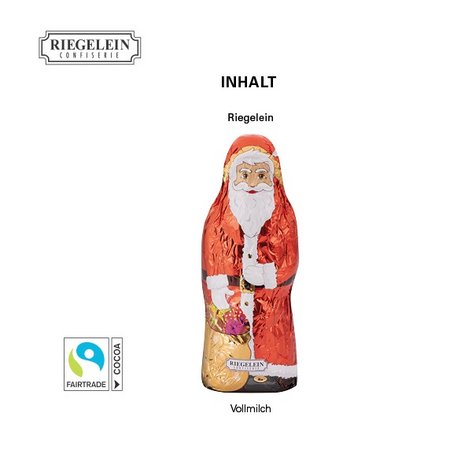 Inhalt Riegelein Weihnachtsmann 25g mit Logo