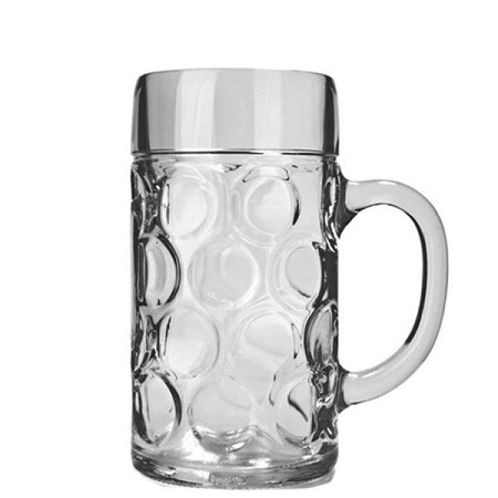 Bierkrug Isar 1L mit Logo