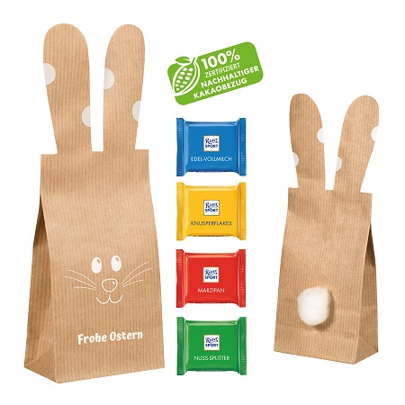 Bunny Bag Ritter Sport mini Schokotafeln mit Logo