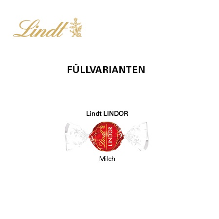 Inhalt Geschenkbox Mini Tanne Lindt mit Logo