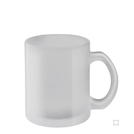 Glastasse Carina mit Logo