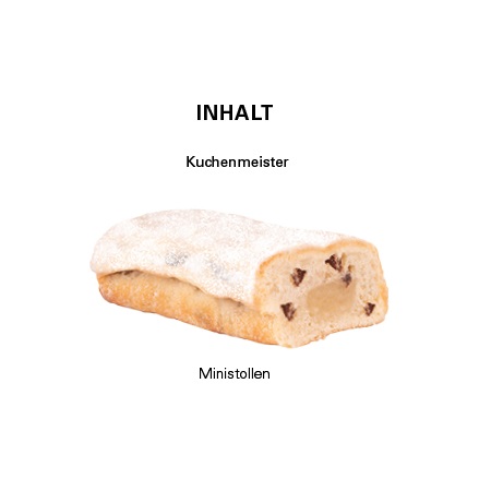 Inhalt Gratulationsbox L KuchenMeister Christstollen Mini mit Logo