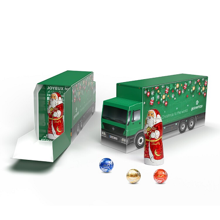 Lindt Lindor Adventskalender LKW Eco Nikolaus