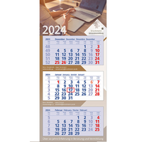 3 Block Kalender Premium 3 Blau in ihrem eigenen Design günstig bedrucken