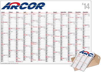 Kalender mit Firmenlogo: WERBEARTIKEL, WERBEMITTEL und WERBEDRUCK auf www.werbeartikel-schenken.de